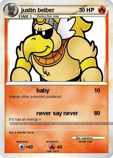 Pokemon justin beiber