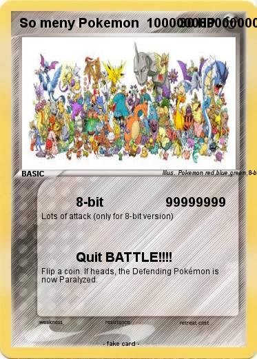 Pokemon So meny Pokemon  100000000000000