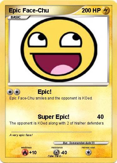 Pokemon Epic Face-Chu