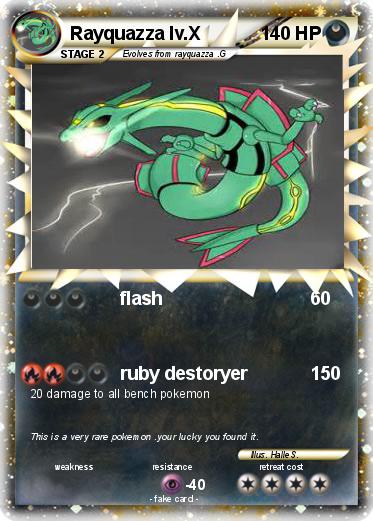 Pokemon Rayquazza lv.X