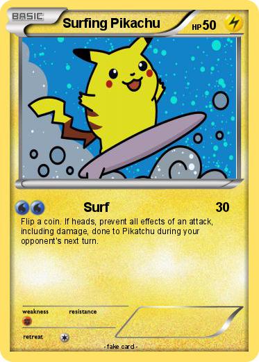 Pokemon Surfing Pikachu