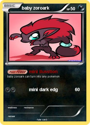 Pokemon baby zoroark