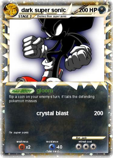 Pokemon dark super sonic