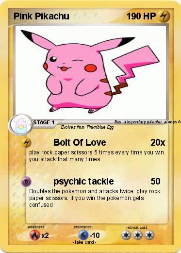 Pokemon Pink Pikachu