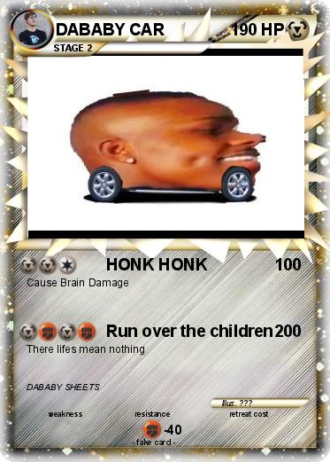 Pokemon DABABY CAR