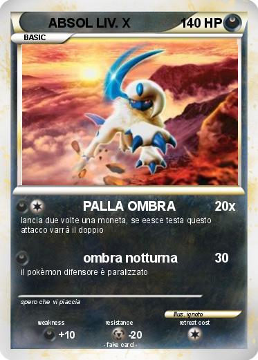 Pokemon ABSOL LIV. X