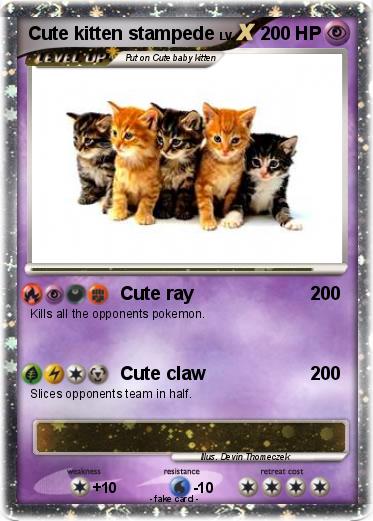 Pokemon Cute kitten stampede