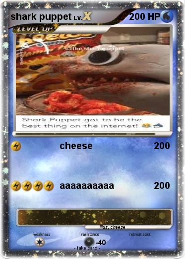 Pokemon shark puppet