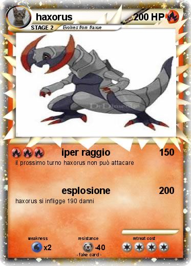 Pokemon haxorus