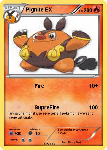 Pokemon Pignite EX