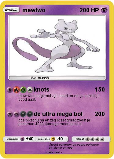 Pokemon mewtwo