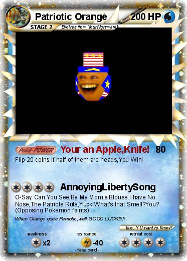Pokemon Patriotic Orange