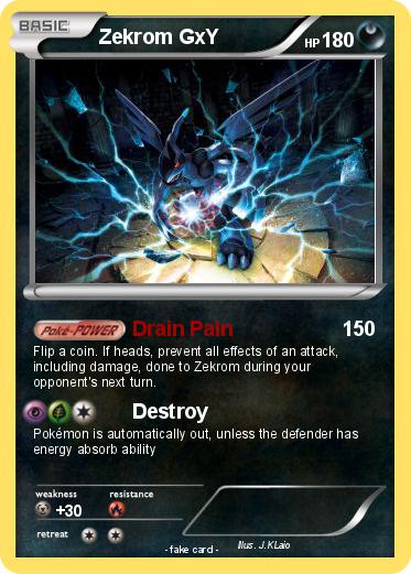 Pokemon Zekrom GxY