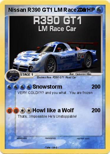 Pokemon Nissan R390 GT1 LM Race Car