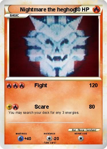 Pokemon Nightmare the heghog