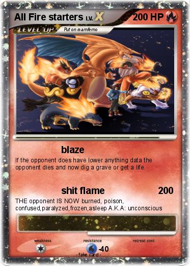 Pokemon All Fire starters