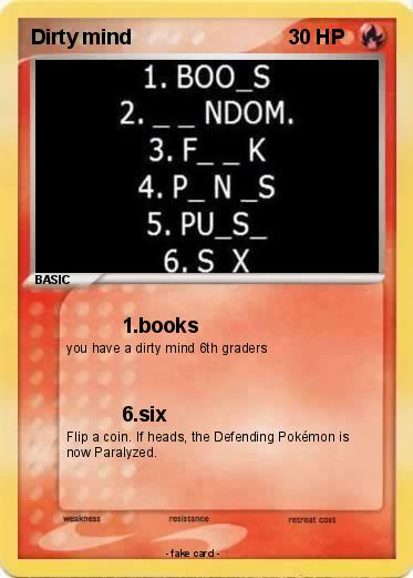 Pokemon Dirty mind
