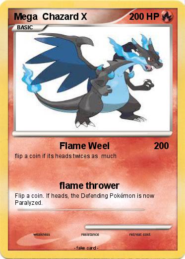 Pokemon Mega  Chazard X