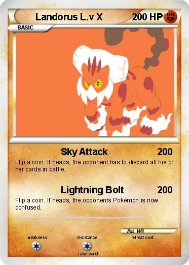 Pokemon Landorus L.v X