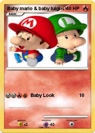 Pokemon Baby mario & baby luigi