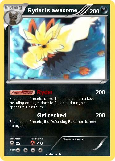 Pokemon Ryder is awesome