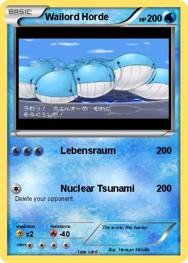 Pokemon Wailord Horde