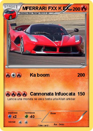 Pokemon MFERRARI FXX K EX