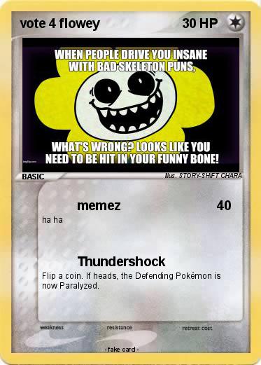 Pokemon vote 4 flowey