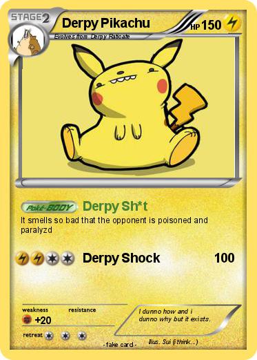 Pokemon Derpy Pikachu