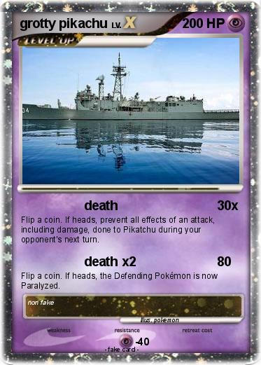 Pokemon grotty pikachu