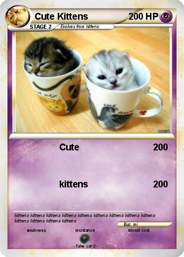Pokemon Cute Kittens
