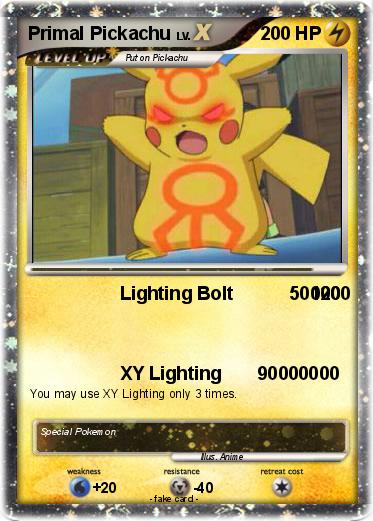 Pokemon Primal Pickachu