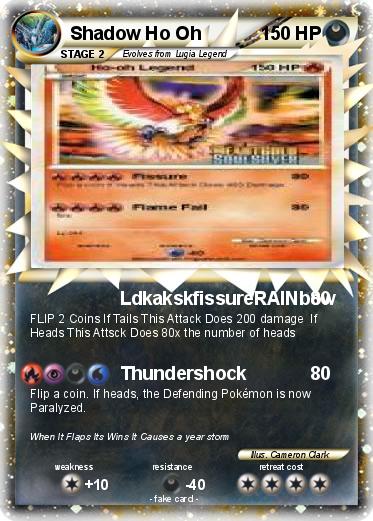 Pokemon Shadow Ho Oh