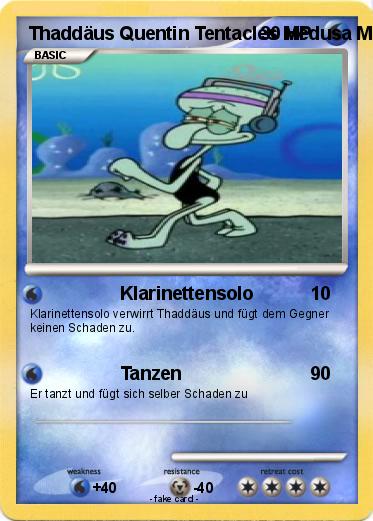 Pokemon Thaddäus Quentin Tentacles Medusa Maradonna