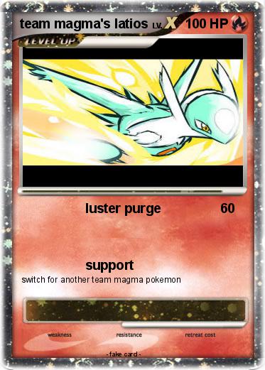 Pokemon team magma's latios