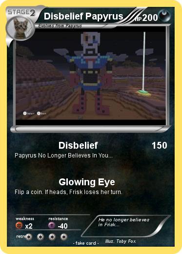 Pokemon Disbelief Papyrus