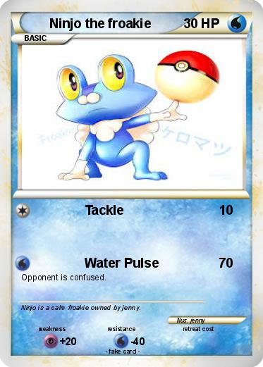 Pokemon Ninjo the froakie