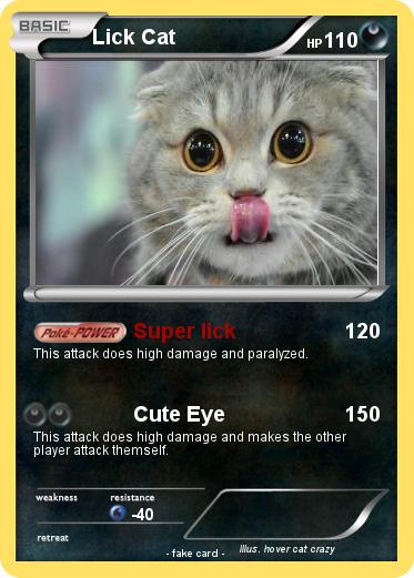 Pokemon Lick Cat