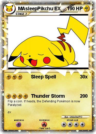 Pokemon MAsleepPikchu EX