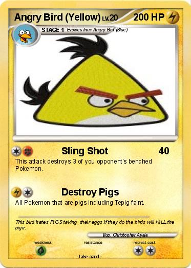 Pokemon Angry Bird (Yellow)