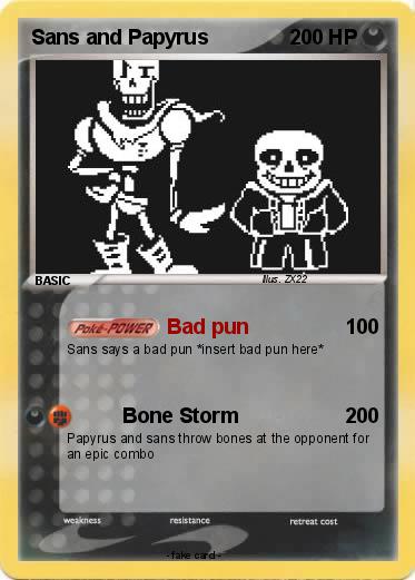 Pokemon Sans and Papyrus