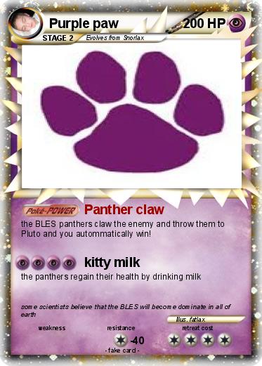 Pokemon Purple paw