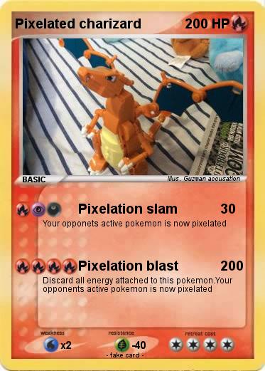 Pokemon Pixelated charizard