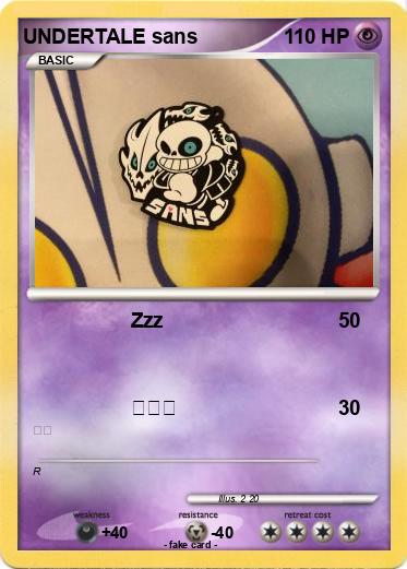 Pokemon UNDERTALE sans