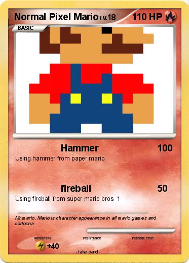 Pokemon Normal Pixel Mario
