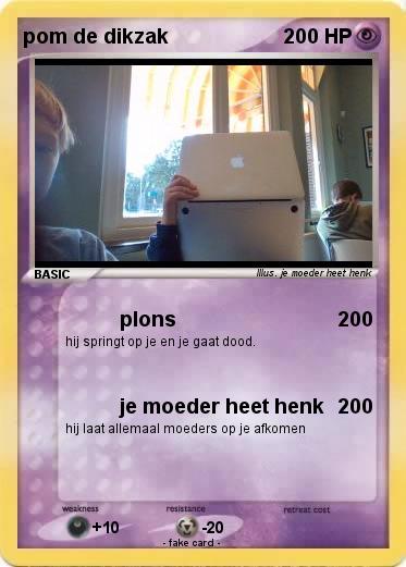 Pokemon pom de dikzak