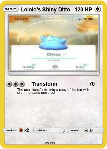 Pokemon Lololo's Shiny Ditto
