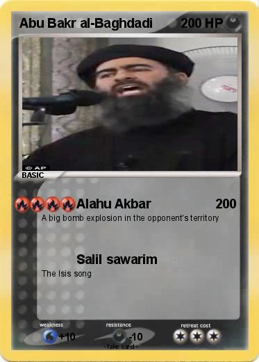 Pokemon Abu Bakr al-Baghdadi