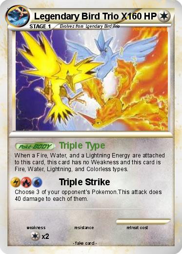 Pokemon Legendary Bird Trio X