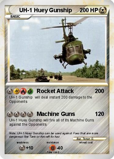 Pokemon UH-1 Huey Gunship